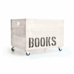 Biela drevená škatuľa na knihy Really Nice Things Books Really Nice Things