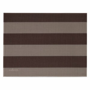 Béžovo-hnedé pruhované prestieranie Saleen Stripy Saleen