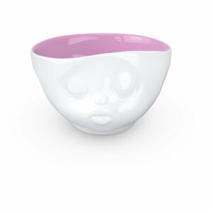 Bielo-fialová porcelánová bozkávajúca miska 58products 58products