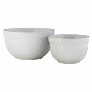Sada 2 bielych kameninových misiek Premier Housewares Premier Housewares