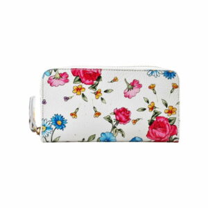Kožená peňaženka s kvetinami Chicca Borse Flowerina Chicca Borse
