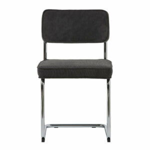 Antracitovosivá jedálenská stolička Unique Furniture Rupert Bauhaus Unique Furniture