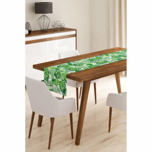 Behúň na stôl z mikrovlákna Minimalist Cushion Covers Green Jungle Leaves