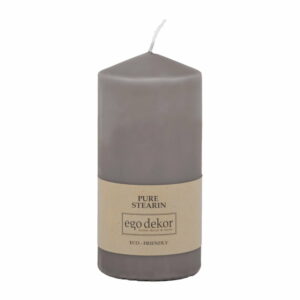 Sivá sviečka Baltic Candles Eco Top