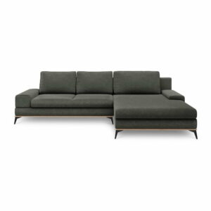 Tmavosivá rozkladacia rohová pohovka Windsor & Co Sofas Planet