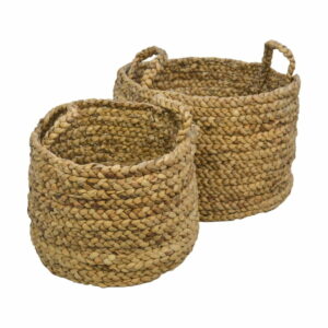 Sada 2 úložných košíkov z vodného hyacintu HSM collection Natural HSM collection