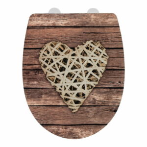 WC sedadlo s vysokým leskom Wenko Curly Heart