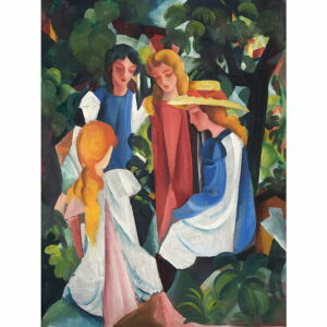 Reprodukcia obrazu August Macke - Four Girls