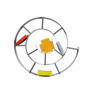 Čierna nástenná knižnica Kare Design Snail Kare Design