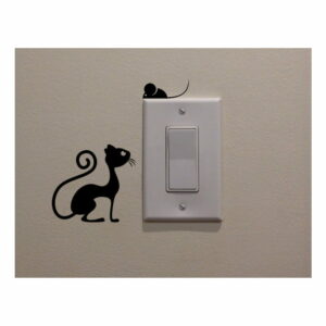 Dekoratívna samolepka Cat & Mouse