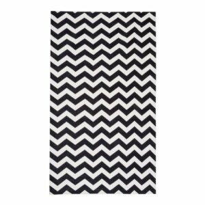 Čierno-biely behúň Floorita Optical Black White