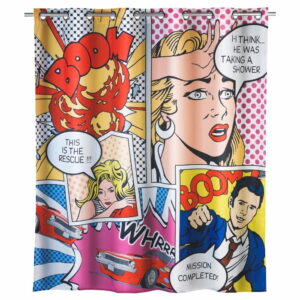 Farebný sprchový záves Wenko Pop Art