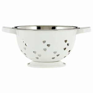 Biele cedidlo so srdiečkami Premier Housewares Hearts Premier Housewares