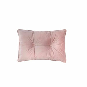 Svetloružový vankúš Tiseco Home Studio Velvet Button