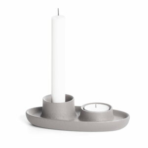 Svetlosivý svietnik EMKO Aye Aye Two Candles EMKO