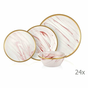 24-dielny set porcelánového riadu Mia Lucid Rose Mia