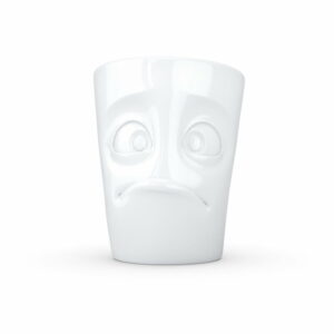 Biely bezradný porcelánový hrnček s uškom 58products 58products