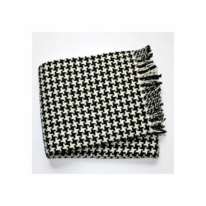 Čierno-biela deka Euromant Pearls Black