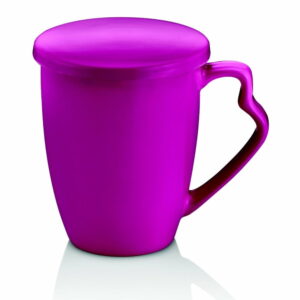 Slivkovofialový porcelánový hrnček s vekom Efrasia Noble Life