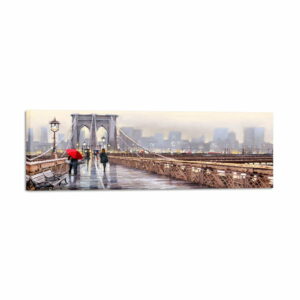 Obraz Styler Canvas Watercolor New York Bridge