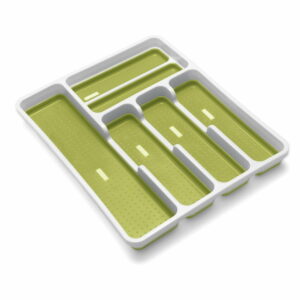 Zeleno-biely protišmykový organizér na príbory Addis Addis
