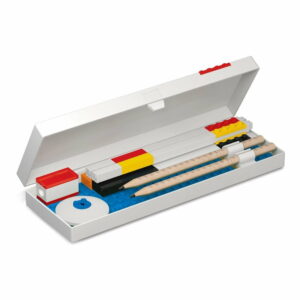 Puzdro na perá s minifigúrkou na červenom podstavci LEGO® Stationery LEGO®