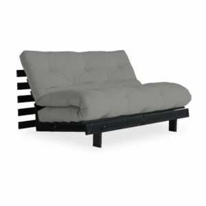 Rozkladacia pohovka so sivým poťahom Karup Design Roots Black/Grey Karup Design