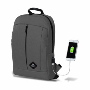 Sivý batoh s USB portom My Valice GALAXY Smart Bag Myvalice