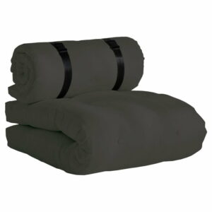 Tmavosivé rozkladacie kresielko vhodné do exteriéru Karup Design Design OUT™ Buckle Up Grey Karup Design