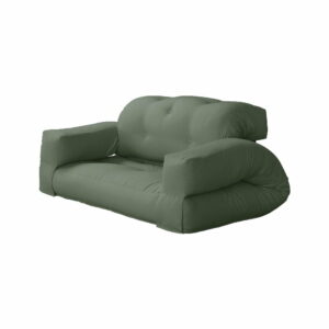 Rozkladacia pohovka so zeleným poťahom Karup Design Hippo Olive Green Karup Design