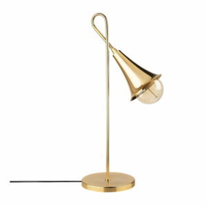 Kovová stolová lampa v zlatej farbe Opviq lights Elisa Opviq lights