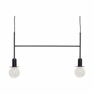 Čierne závesné svietidlo Hübsch Hazzuno Hübsch