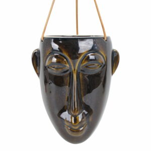 Tmavohnedý závesný kvetináč PT LIVING Mask