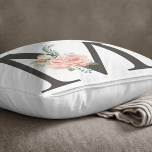 Obliečka na vankúš Minimalist Cushion Covers Floral Alphabet M