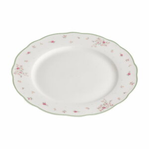 Biely porcelánový servírovací tanier Brandani Nonna Rosa Brandani