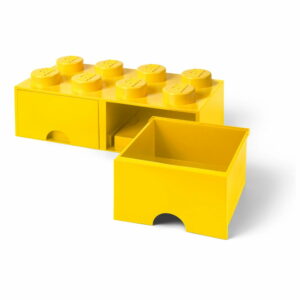 Žltý úložný box s dvoma zásuvkami LEGO® LEGO®