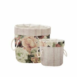 Sada 2 ks dekoratívnych košov Linen Couture Roses Linen Couture
