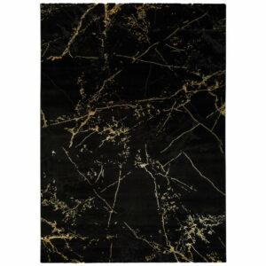 Čierny koberec Universal Gold Marble