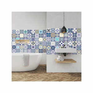 Sada 60 nástenných samolepiek Ambiance Azulejos Cyprus