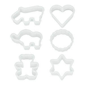 Sada 6 plastových vykrajovadiel Metaltex Cookie Cutters Metaltex
