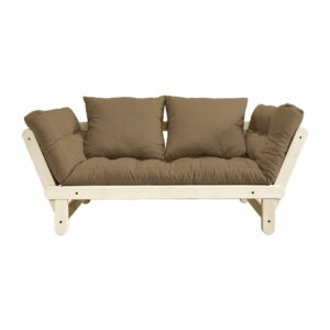 Rozkladacia pohovka s hnedým poťahom Karup Design Beat Natural/Mocca Karup Design