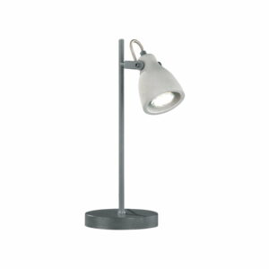 Sivá stolová lampa Trio Concrete