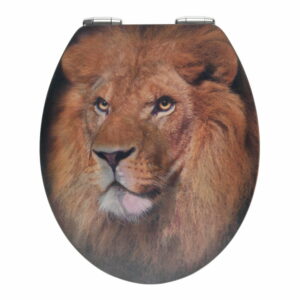 WC sedadlo s 3D obrázkom a jednoduchým zatváraním Wenko Lion