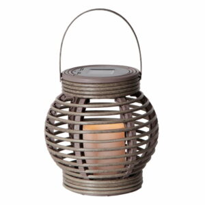 Sivý solárny LED lampáš vhodný do exteriéru Best Season Rustic Best Season
