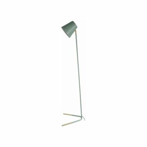 Zelená stojacia lampa s detailmi v zlatej farbe Leitmotiv Noble Leitmotiv