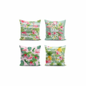 Sada 4 obliečok na vankúše Minimalist Cushion Covers Naturia