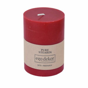 Červená sviečka Baltic Candles Eco