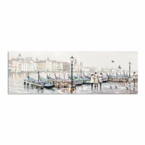 Obraz Styler Canvas Watercolor Venezia Gondole