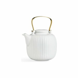 Biela porcelánová čajová kanvica Kähler Design Hammershoi
