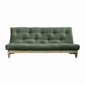 Rozkladacia pohovka so zeleným poťahom Karup Design Fresh Natural/Olive Green Karup Design